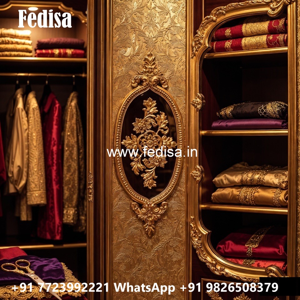 Classic Wardrobe Design with Artistic Finish No-6128