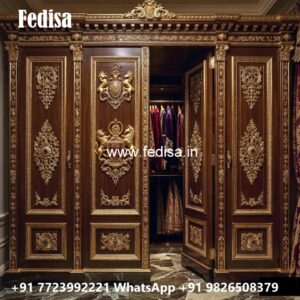Traditional Wooden Wardrobe with Elegant Touch No-6133