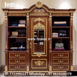 Classic Bedroom Wardrobe with Decorative Finish No-6149
