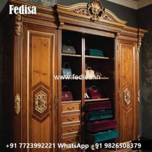 Classic Wardrobe Design with Stylish Storage No-6155