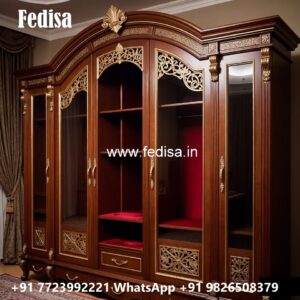 Elegant Bedroom Closet with Wooden Beauty No-6156