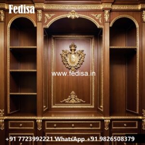 Classic Wardrobe Design with Elegant Shelving No-6163