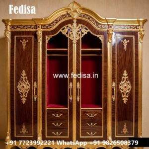 Royal Wooden Closet with Artistic Craftsmanship No-6164