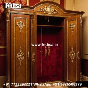 Traditional Wardrobe Design with Decorative Doors No-6165