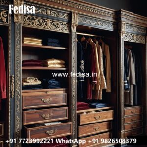 Luxury Classic Wardrobe with Rich Texture No-6166