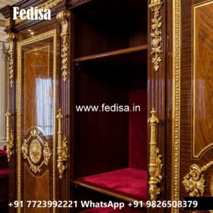 Elegant Wooden Closet with Vintage Charm No-6172