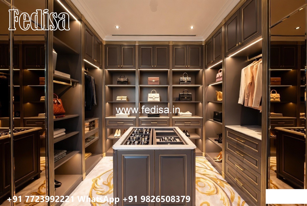 Classic Wardrobe Design with Decorative Panels No-4215