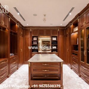 Classic Wardrobe Design with Beautiful Carvings No-4271