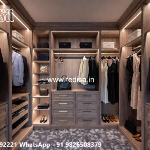 Classic Bedroom Wardrobe with Rich Texture No-4290