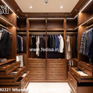 Royal Classic Wardrobe with Mirror Finish No-4323