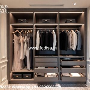 Classic Wardrobe Design with Artistic Finish No-4330