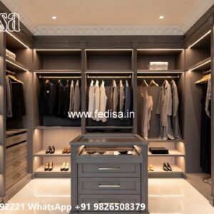 Luxury Closet Design with Vintage Charm No-4336