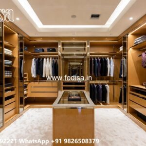 Wooden Closet Design with Elegant Craftsmanship No-4342