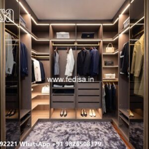 Classic Wooden Wardrobe with Mirror Beauty No-4361