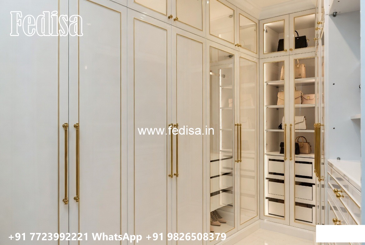 Classic Wardrobe Design with Elegant Shelving No-4365