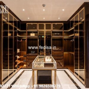 Elegant Wooden Closet with Vintage Charm No-4374