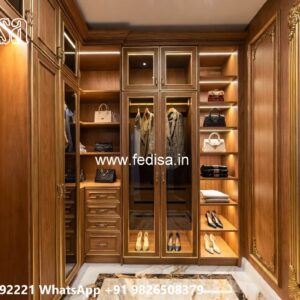 Royal Wardrobe Design with Handcrafted Finish No-4375