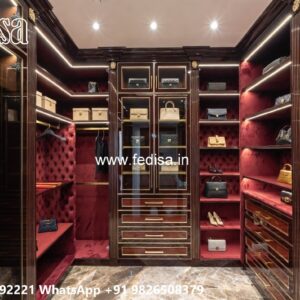Vintage Wardrobe Design with Decorative Features No-4395