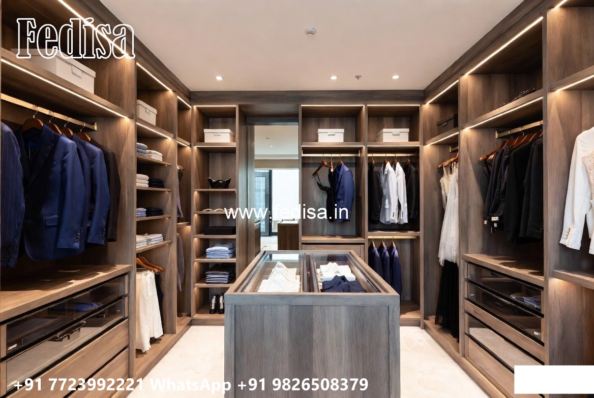 Traditional Closet Design with Artistic Finish No-4403