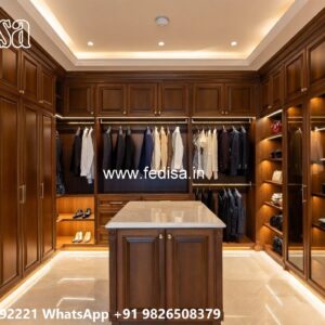 Antique Closet Design with Wooden Craftsmanship No-4414