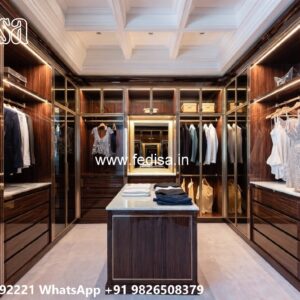 Premium Classic Closet with Wooden Finish No-4428
