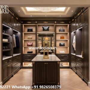 Classic Wooden Wardrobe with Artistic Charm No-4439