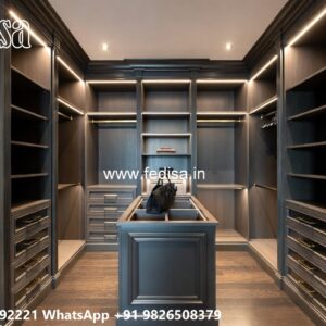 Classic Wardrobe Design with Luxury Mirrors No-4452