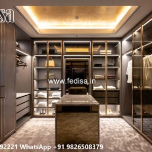 Luxury Wardrobe Design with Decorative Panels No-4459