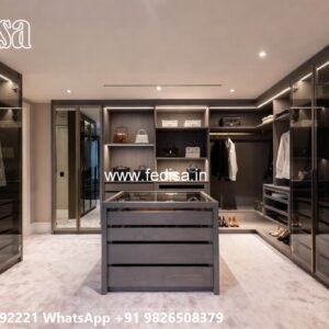 Elegant Wardrobe Design with Premium Wood Beauty No-4461