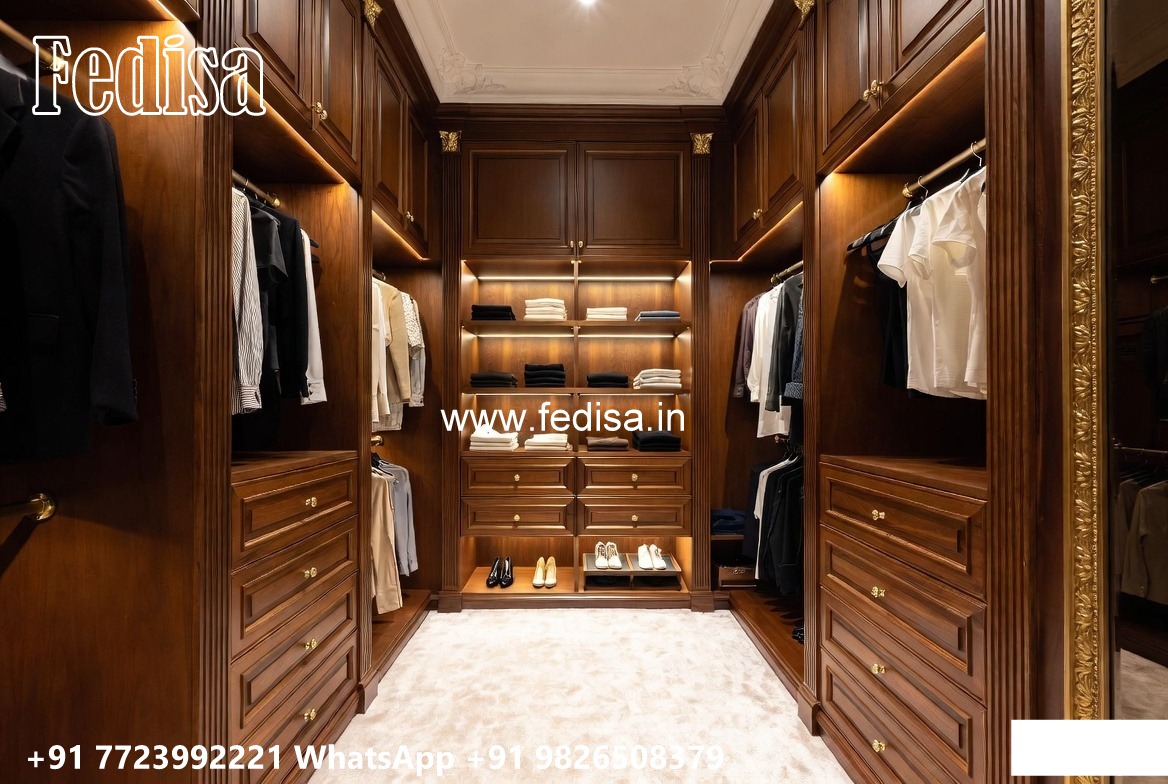 Timeless Wooden Wardrobe with Artistic Finish No-4477