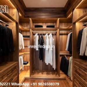 Contemporary Wardrobe Design with Glass Finish No-4501