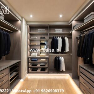 Stunning Wardrobe Design with Decorative Panels No-4521