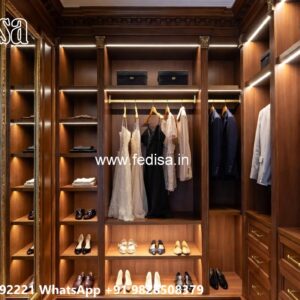 Sliding Wardrobe Design with Mirror Doors No-4525