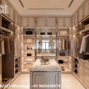 Modern Wardrobe Design with Hidden Storage No-4536
