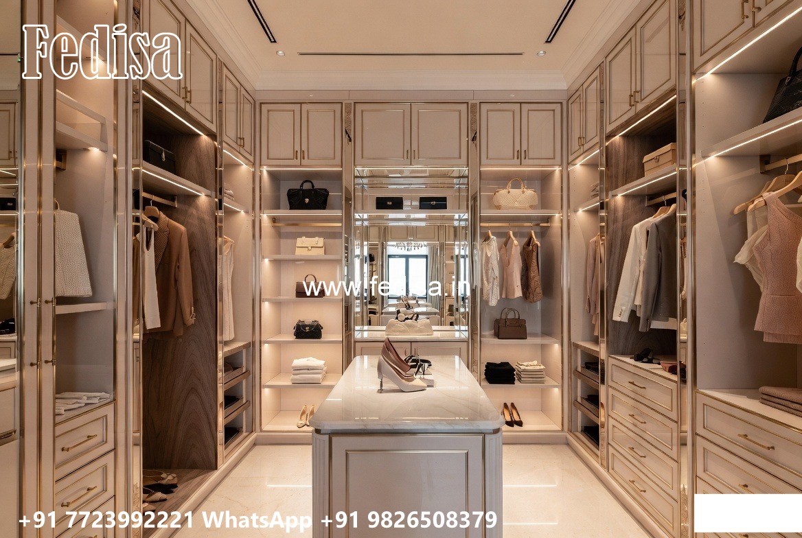 Modern Wardrobe Design with Hidden Storage No-4536