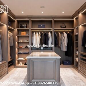 Wardrobe Design with Stylish Handle Details No-4561