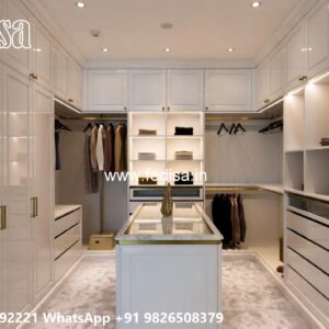 Modern Wardrobe Design with Elegant Lighting No-4578