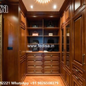 Elegant Wardrobe Design with Smart Features No-4581