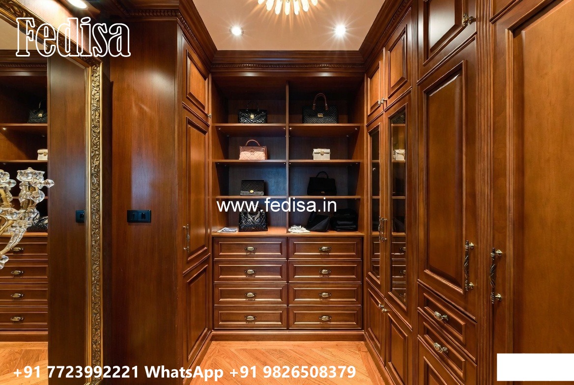 Elegant Wardrobe Design with Smart Features No-4581