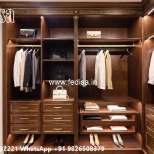 Wooden Wardrobe Design with Modern Appeal No-4609
