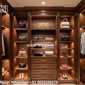 Stylish Wardrobe Design with Luxury Decor No-4633