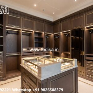 Modern Wardrobe Design with Custom Features No-4644