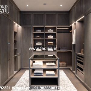 Elegant Wardrobe Design with Sleek Finish No-4646