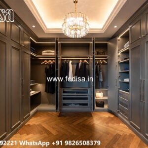 Elegant Wardrobe Design with Hidden Compartments No-4656