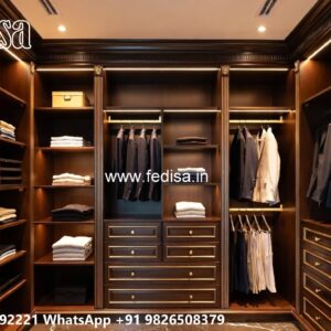 Luxury Wooden Wardrobe Design for Bedrooms No-4671