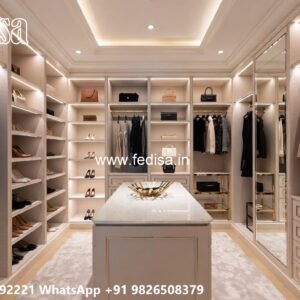 Modern Wardrobe Design with Sliding Glass Doors No-4678