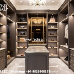Contemporary Wardrobe Design with Elegant Lines No-4683