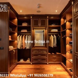 Luxury Wardrobe Design with Smart Shelving No-4689