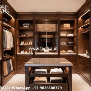 Modern Wardrobe Design with Decorative Panels No-4706