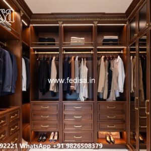 Luxury Wardrobe Design with Functional Layout No-4715